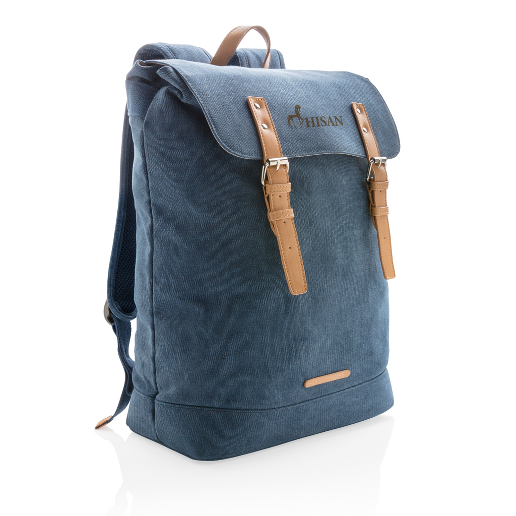 Canvas laptop backpack PVC free Lyreco